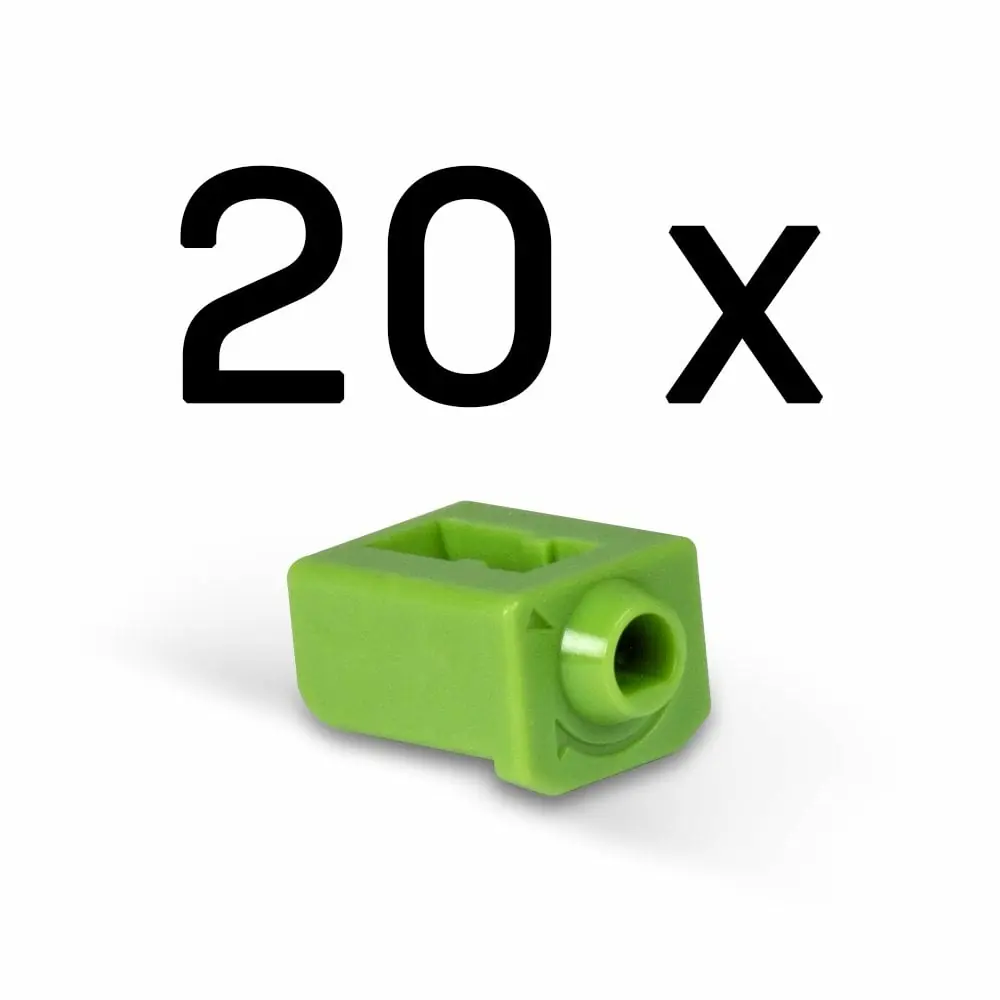 [47913] PORT BLOCKER SFP 20 PEZZI VERDE