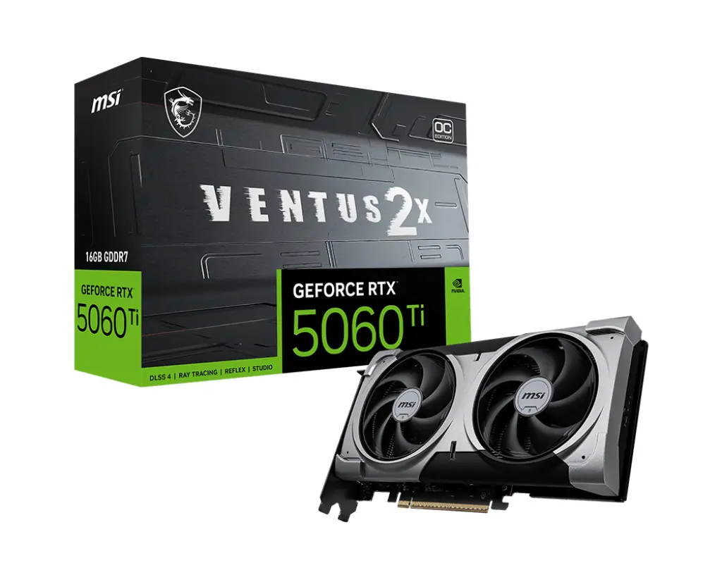 [RTX5060TV2X016P] RTX 5060 TI 16G VENTUS 2X OC PLUS