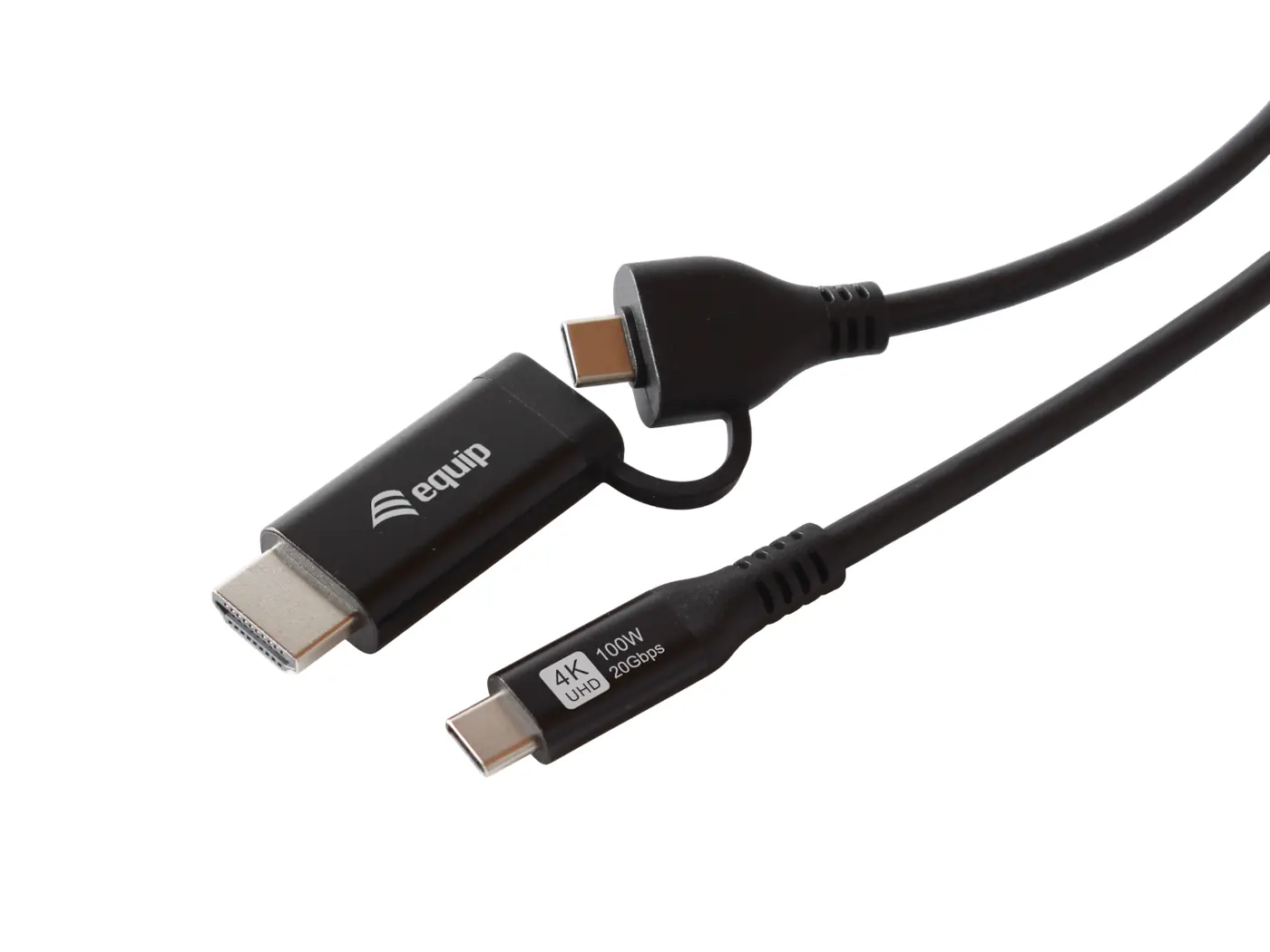 [128436] 2 IN 1 USB-C TO C + HDMI CABLE, 2M