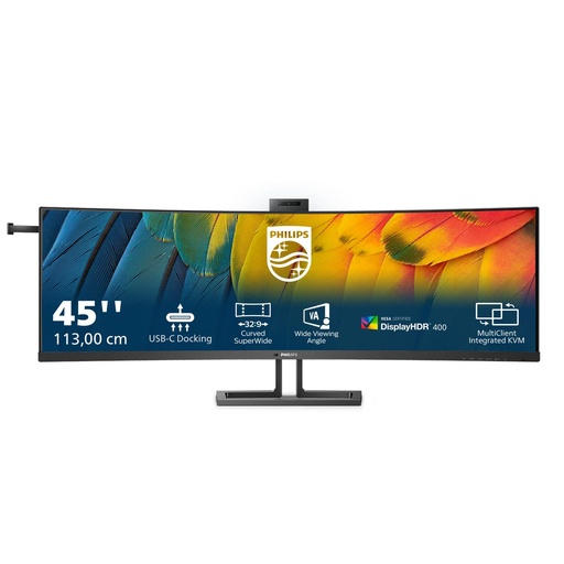 [45B1U6] 45   MONITOR CURVO WEBCAM