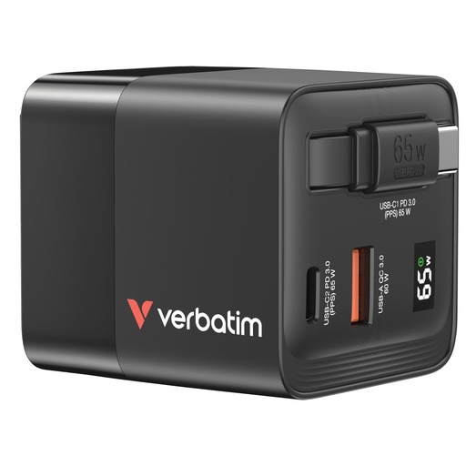 [32217] GAN CHARGER 2 PORT 65W MINI