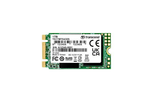 [TS1TMTS430S] 1TB M.2 2242 SSD SATA3 B+M KEY TLC