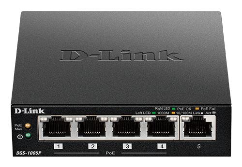 [DGS-1005P] SWITCH 5 PORTE GIGA 10/100/1000