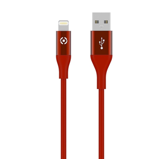 [USBLIGHTCOL3MRD] 12W USB-A TO LIGHTNING CABLE 3M RED