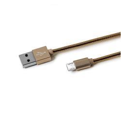 [USBMICROSNAKEGD] 12W USB-A TO MICROUSB CABLE 1M GOLD