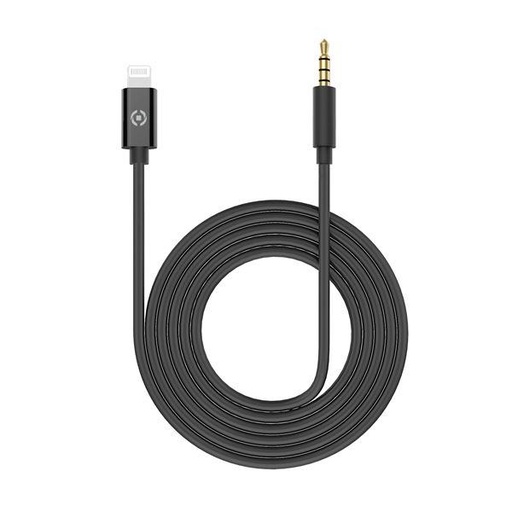 [USBLIGHT35MMBK] LIGHTNING TO JACK 3.5MM CABLE 1M BK