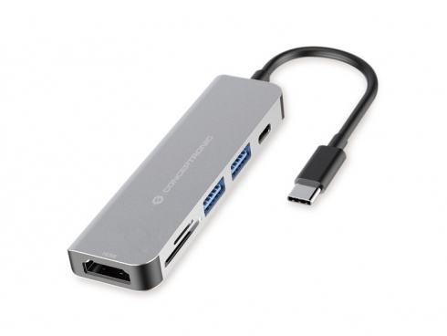 [DONN02G] ADATTATORE  HUB USB-C 3.1 6 IN 1