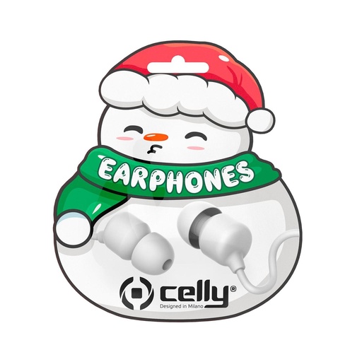 [XMASEARSNOWWH] IN-EAR STEREO EARPHONEX 3.5MM XMAS