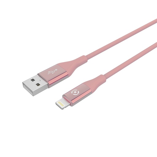 [USBLIGHTCOLORPK] 12W USB-A TO LIGHTNING CABLE 1M PK