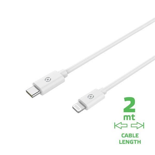 [USBLIGHTC2MWH] 60W LIGHTNING TO USB-C CABLE 2M WH