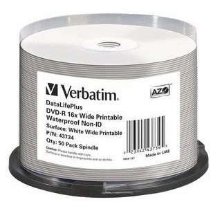 [43734/50] SPINDLE 50 DVD-R GLOSSY WATERPROOF