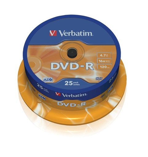 [43522/25] SPINDLE 25 DVD-R 4.7GB 16X CF.25  S