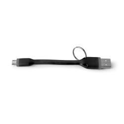 [USBMICROKEYBK] 12W USB-A TO MICROUSB CABLE 12CM BK