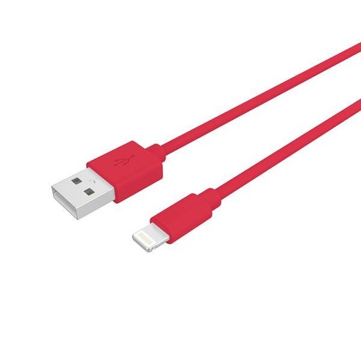 [PCUSBLIGHTRD] 12W USB-A TO LIGHTNING CABLE 1M RD