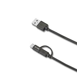 [USBCMICRO] 15W USB-A TO MICROUSB+USBC CABLE 1M