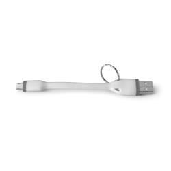 [USBMICROKEYWH] 12W USB-A TO MICROUSB CABLE 12CM WH